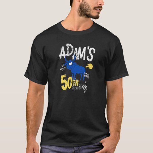 T-shirt Adam's 50th (Devant)