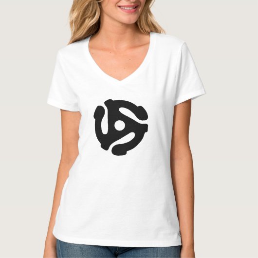 T-shirt Adaptateur 45 record (Devant)