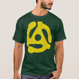 T-shirt Adaptateur d'enregistrement avec 45 tr/min jaune v