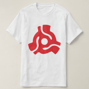 T-shirt Adaptateur vinyle 7 pouces 45 tr/min pour insérer