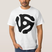 T-shirt Adaptateur vinyle 7 pouces 45 tr/min pour insérer  (Devant)