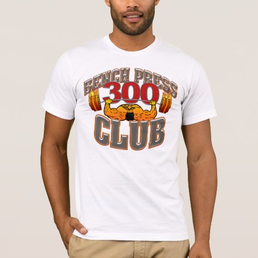 T-shirt adapté par banc à presse de 300 clubs (Devant)