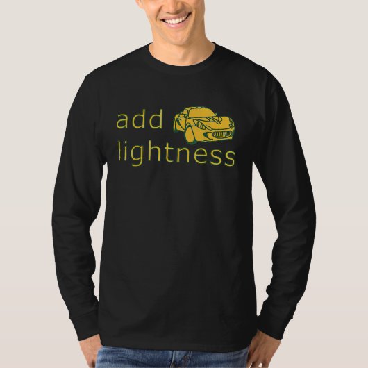T-shirt Add Lightness Lotus Track Day Autocross (Devant)