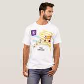 T-shirt Add Logo MUSIC NOTES Praise Team  (Devant entier)