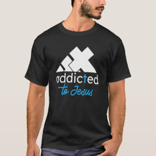 T-shirt Addicé À Jésus Foi Chrétienne Croix Religion R