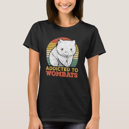 T-shirt Addicé Aux Wombats Pour Un Wombat (Devant)