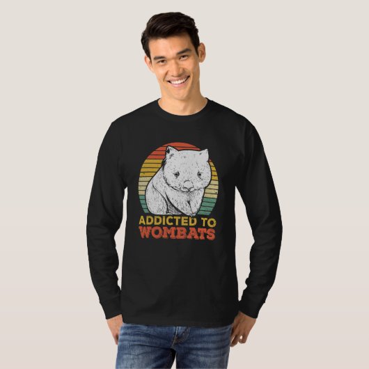 T-shirt Addicé Aux Wombats Pour Un Wombat (Devant entier)