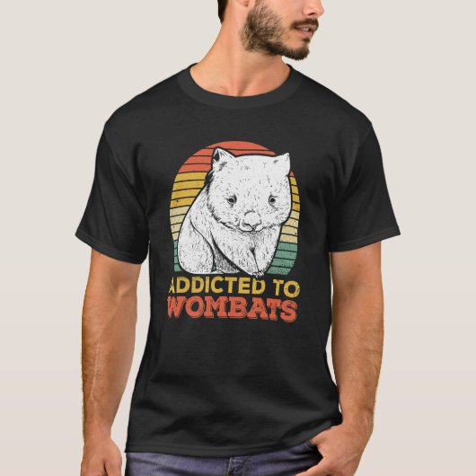 T-shirt Addicé Aux Wombats Pour Un Wombat (Devant)