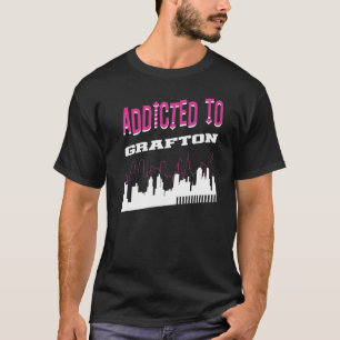 T-shirt Addicité À Grafton Vacation Humour Voyage Wisconsi