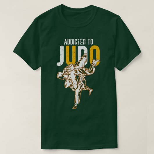 T-shirt Addicité À Judo Arts Martiaux Judo (Design devant)