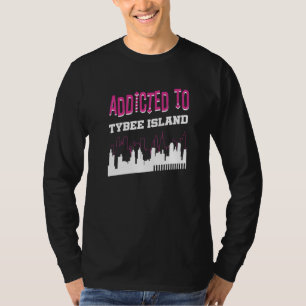 T-shirt Addicité À Tybee Island Vacation Humour Voyage Geo