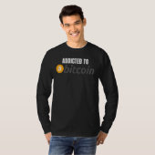 T-shirt Addicité Au Bitcoin DeFi Crypto HODL Bitcoin (Devant entier)