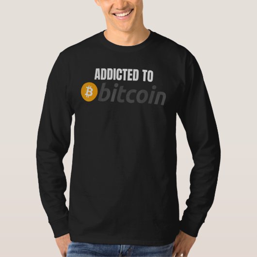 T-shirt Addicité Au Bitcoin DeFi Crypto HODL Bitcoin (Devant)