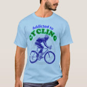 T-shirt Addicité Au Cyclisme Awesome Design De Croquis D'E (Devant)
