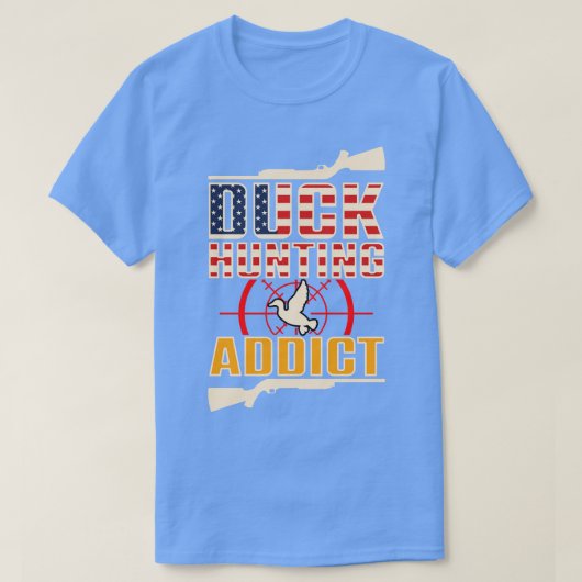 T-shirt Addict à la chasse au canard (Design devant)