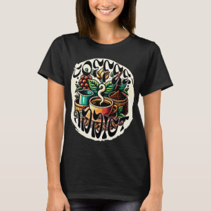 T-shirt Addict au café