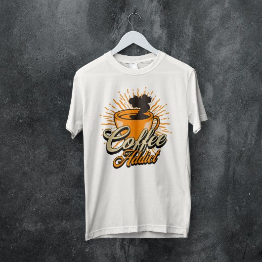 T-shirt Addict au café