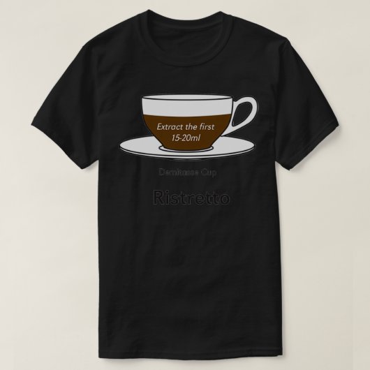 T-shirt Addict au café Ristretto aucun arrière - plan (Design devant)