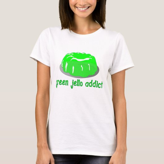 T-shirt Addict au Jello vert (Devant)