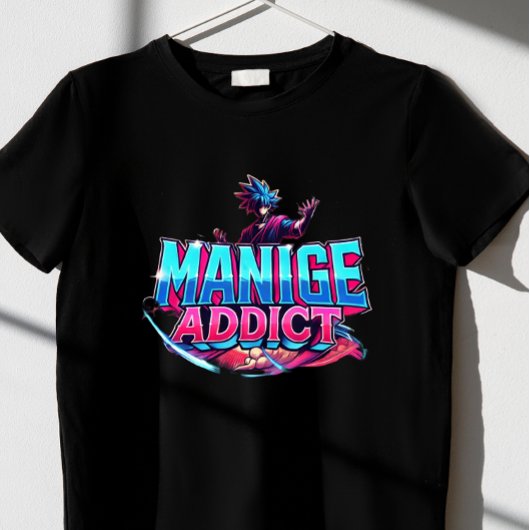 T-shirt Addict au manga