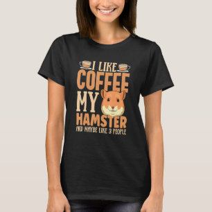 T-shirt Addict De Café Hamster Apparel Pour Propriétaire H