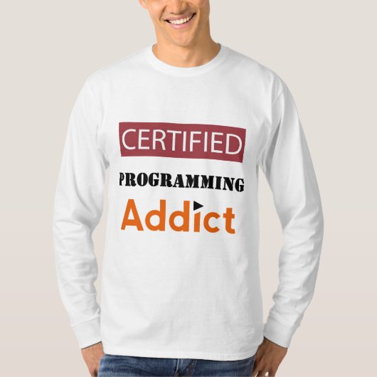T-SHIRT ADDICT DE GRAMME CERTIFIÉ (Devant)