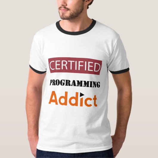 T-SHIRT ADDICT DE GRAMME CERTIFIÉ (Devant)