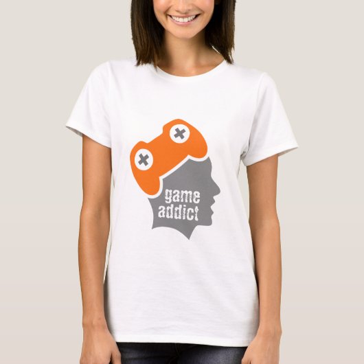 T-shirt Addict de jeu (Devant)