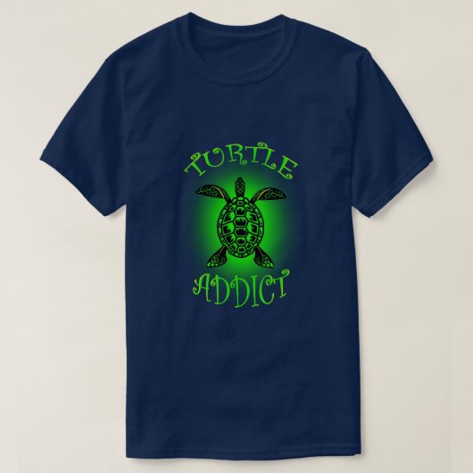 T-shirt Addict de tortue (Design devant)