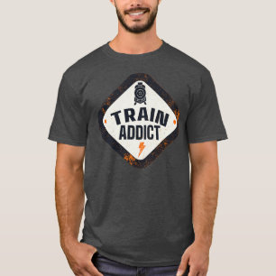 T-shirt Addict du train Amateur du chemin de fer