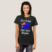 T-shirt Adelaide Lips Mouth Love Australian Flag (Devant entier)