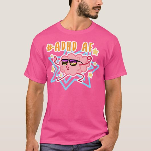 T-shirt Adhd Af (Devant)