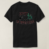 T-shirt Adhd est vert génial (Design devant)