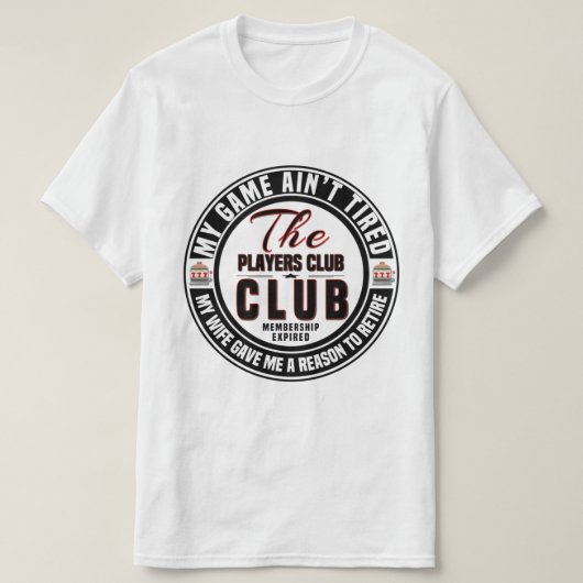 T-shirt Adhésion au club des joueurs expirée (Design devant)