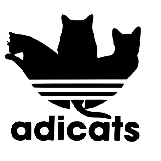 T-shirt adicats funny running