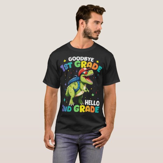 T-shirt Adieu 1er grade T Rex Dinosaur (Devant entier)