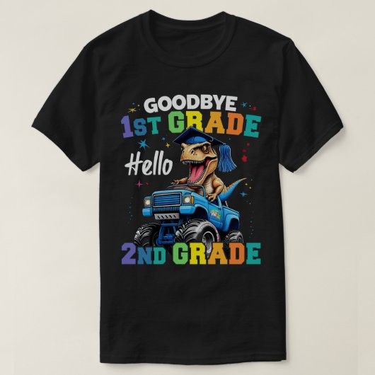 T-shirt Adieu 1er grade T Rex Monster Truck (Design devant)