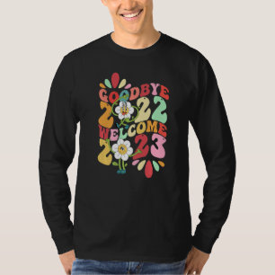 T-shirt Adieu 2022 Bonjour 2023 Bienvenue Année Rabbit d'e