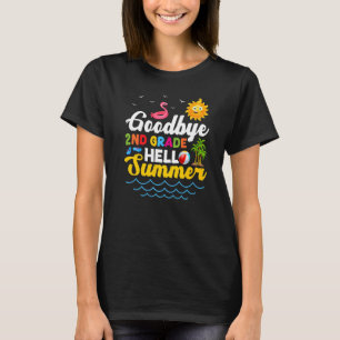 T-shirt Adieu 2e année Enseignant élèves Hello Summe