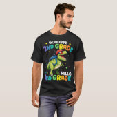 T-shirt Adieu 2e grade T Rex Dinosaur (Devant entier)
