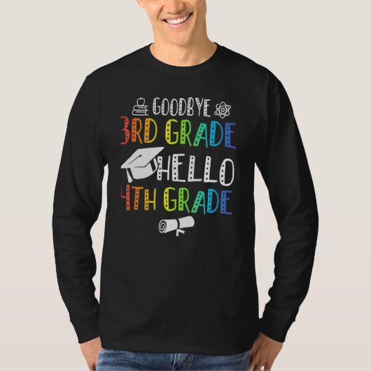 T-shirt Adieu 3e année Bonjour 4e année (Devant)