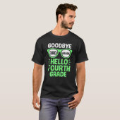 T-shirt Adieu 3E Année Bonjour 4E Année Enseignant S (Devant entier)
