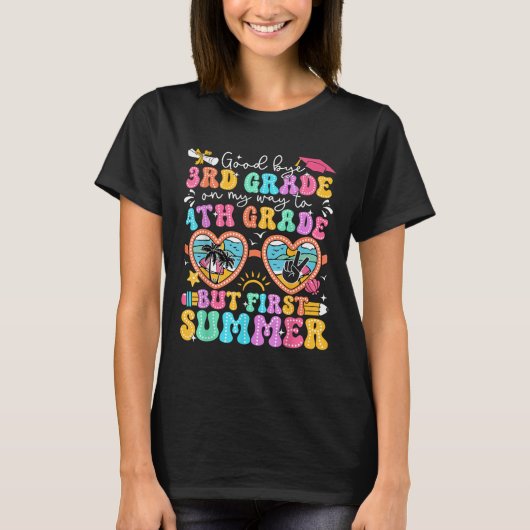 T-shirt Adieu 3e grade à 4e année, mais premier (Devant)