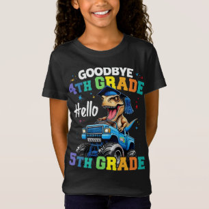T-Shirt Adieu 4e grade T Rex Monster Truck Graduation