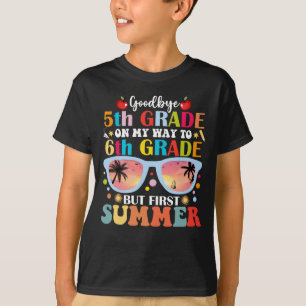 T-shirt Adieu 5e année Bonjour 6e année mais premier été