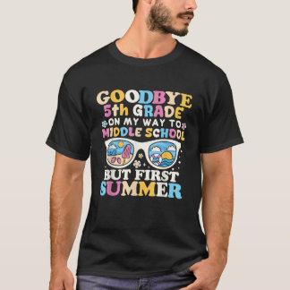 T-shirt Adieu 5e année Diplôme au collège Premières
