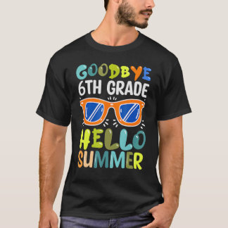 T-shirt Adieu 6e année Bonjour Lunettes de soleil d'été De