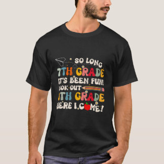 T-shirt Adieu 7e année diplômé de 8e année Dernier jour de