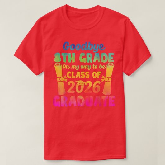 T-shirt Adieu 8e Classe de 2026 2022 Grad Bonjour 9e (Design devant)
