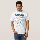 T-shirt Adieu adieu quitter la retraite (Devant entier)
